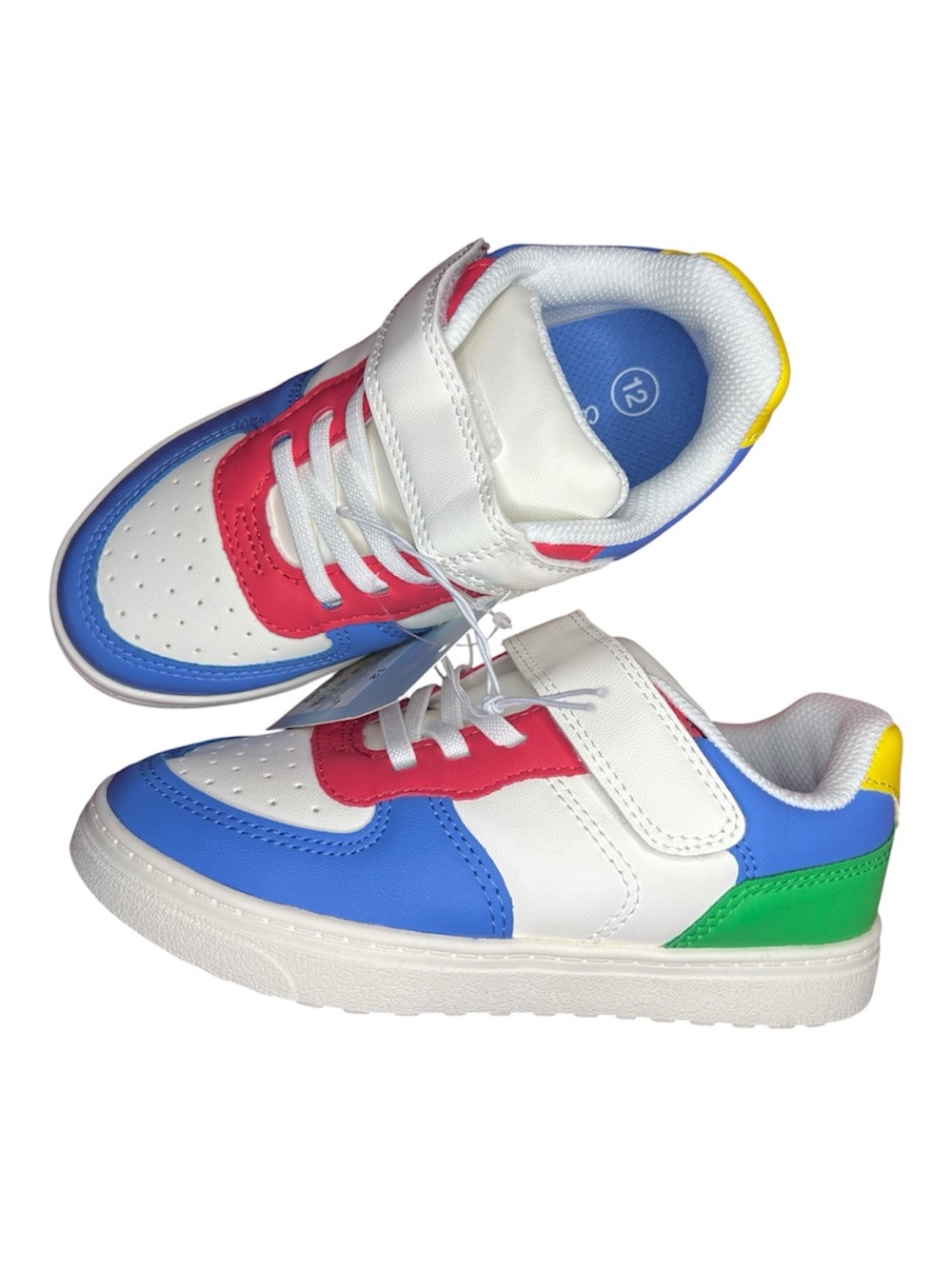 Cat & Jack Kids Size 12 Colorblock Sneakers NWT Blue Red Green